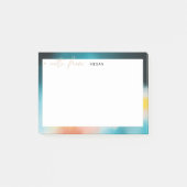 Moderne, abstrakte, malerische Grenze Post-it Klebezettel (Vorderseite)