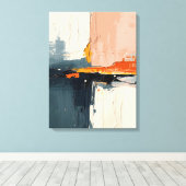 Moderne, Abstrakte Malerwerbung Leinwanddruck (Insitu (Holzboden))