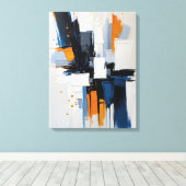 Moderne, Abstrakte Malerwerbung Leinwanddruck (Insitu (Holzboden))