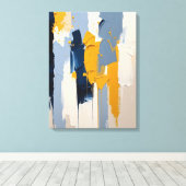 Moderne, Abstrakte Malerwerbung Leinwanddruck (Insitu (Holzboden))