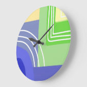 moderne abstrakte Malkunst Große Wanduhr (Winkel)