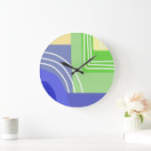 moderne abstrakte Malkunst Große Wanduhr (Zuhause)