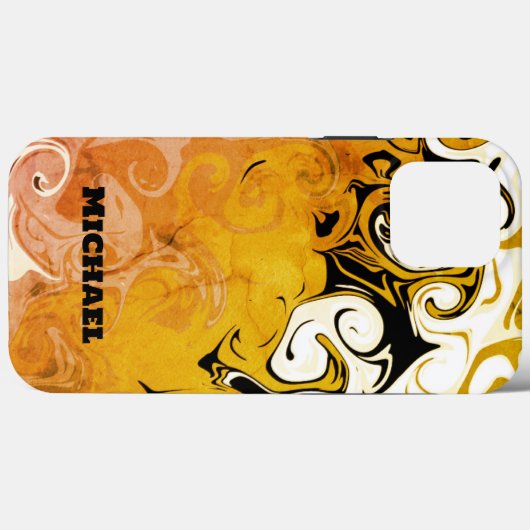 Moderne Abstrakte Maskuline Coole Inspirivity Gold Case-Mate iPhone Hülle (Rückseite (Horizontal))