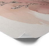 Moderne Abstrakte Mauer der Blumen V Poster (Ecke)