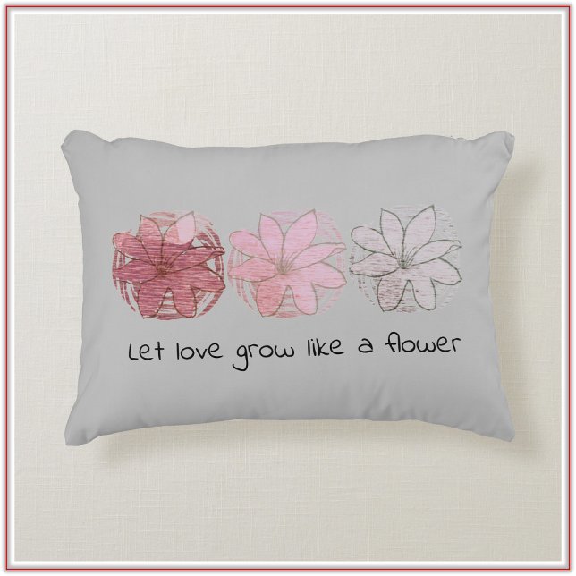 Moderne Abstrakte Mauve und graue Flora Dekokissen (Von Creator hochgeladen)