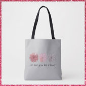 Moderne Abstrakte Mauve und graue Flora Tasche