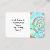 Moderne Abstrakte medizinische Ernennung Terminkarte (Rückseite)