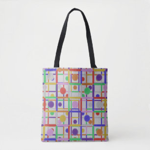Moderne Abstrakte mehrfarbige Technik Tasche