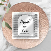 Moderne Abstrakte Minimalhochzeit Napkins Serviette