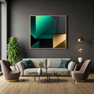Moderne Abstrakte Minimalistische Formen Leinwanddruck