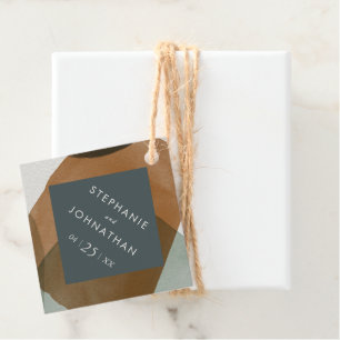 Moderne Abstrakte Minimalistische Gastgeschenk Hoc Geschenkanhänger