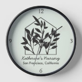 Moderne Abstrakte Minimalistische Schwarzhäuser Uhr (Vorderseite)