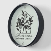 Moderne Abstrakte Minimalistische Schwarzhäuser Uhr (Winkel)