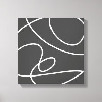 Moderne Abstrakte Moderne Kunst Schwarz-weiß