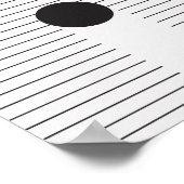 Moderne Abstrakte Moderne Minimalkunst Poster (Ecke)