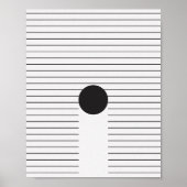 Moderne Abstrakte Moderne Minimalkunst Poster (Vorne)