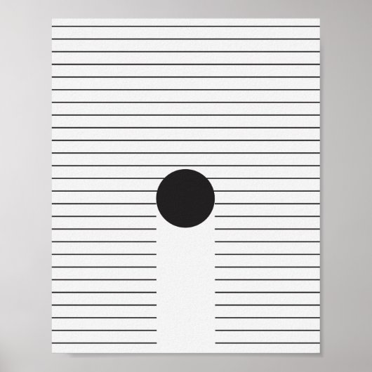Moderne Abstrakte Moderne Minimalkunst Poster (Vorne)