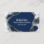 Moderne Abstrakte Mommy  Telefonnummerkarte (Vorderseite)