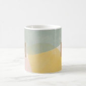 Moderne abstrakte Monogramm-Farben Kaffeetasse (Mittel)