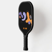 Moderne Abstrakte Monogramm Pickleball Schläger (Links)