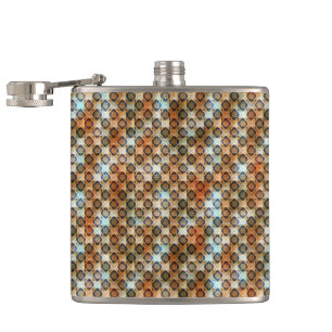 Moderne abstrakte mosaik geometrische Muster 1296 Flachmann