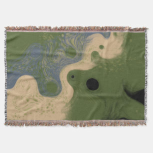 Moderne abstrakte mosige Topographie Decke