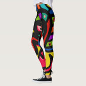 Moderne abstrakte multi Farbe Leggings (Links)