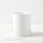 Moderne Abstrakte Mummy Artwork mit hellen Farben Kaffeetasse (Mittel)