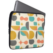 Moderne abstrakte Muster im Stil der Mitte des 20. Laptopschutzhülle (Vorne Rechts)