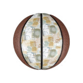 Moderne abstrakte Muster Mini Basketball (Vertikal)