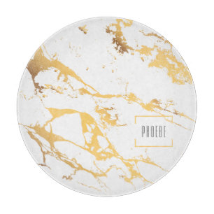 Moderne abstrakte Muster mit Faux-Goldeffekt Schneidebrett