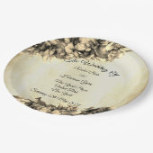 Moderne Abstrakte Natur Elegant Frische Pasta mach Pappteller (Schrägansicht)