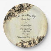 Moderne Abstrakte Natur Elegant Frische Pasta mach Pappteller (Vorderseite)