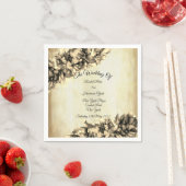 Moderne Abstrakte Natur Elegante Hochzeit Serviette (Beispiel)