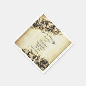 Moderne Abstrakte Natur Elegante Hochzeit Serviette (Ecke)