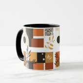 Moderne Abstrakte Natur - maßgeschneiderte Erdgeom Tasse (Vorderseite Links)