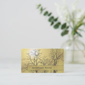 Moderne abstrakte Natur Visitenkarte (Stehend Vorderseite)