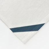 Moderne Abstrakte Navy & Beige Gemütliches Fleece (Ecke)