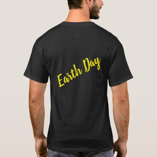 Moderne Abstrakte Neon Art für den Earth Day T-Shirt (Rückseite)