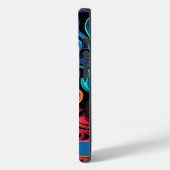 Moderne Abstrakte Neon Color-Wirbel Case-Mate iPhone Hülle (Rückseite / Links)