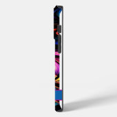 Moderne Abstrakte Neonfarben Case-Mate iPhone Hülle (Rückseite / Links)