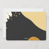 Moderne Abstrakte neue Jahre Feiertagskarte (Rückseite)