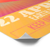 Moderne Abstrakte Neunerkunst für das Earth Day Po Poster (Ecke)