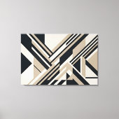 Moderne abstrakte neutrale 3D-Layer Leinwanddruck (Vorderseite)