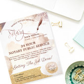 Moderne Abstrakte Notar- und Kreditsignierung Flyer