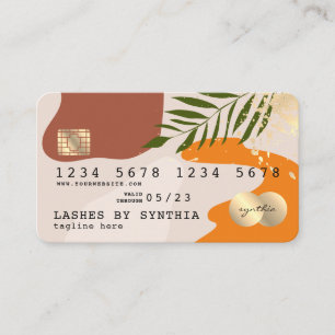 moderne abstrakte Nudeln Visitenkarte