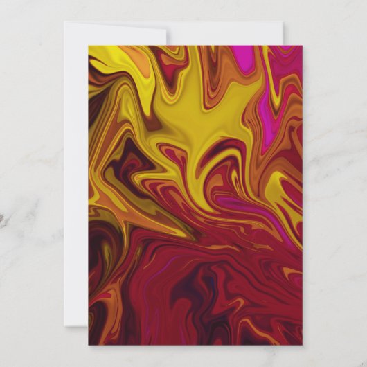 Moderne Abstrakte Ölgemälde Einladung (Rückseite)