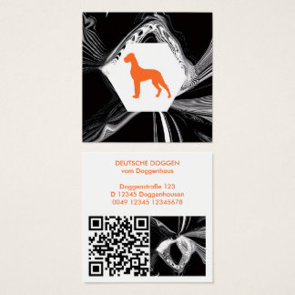 Moderne abstrakte Orange Dogge