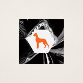 Moderne abstrakte Orange Dogge (Vorderseite)
