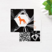 Moderne abstrakte Orange Dogge (Schreibtisch)
